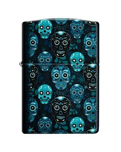 Zippo Feuerzeug - Blue Skulls