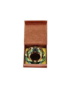 Glasaschenbecher Diamant - Rainbow Green