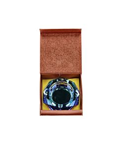 Glasaschenbecher Diamant - Rainbow Blue