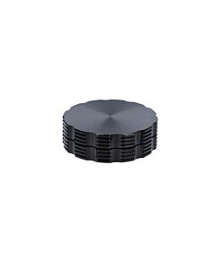 Grinder Aluminium Flower Schwarz 2-Teilig
