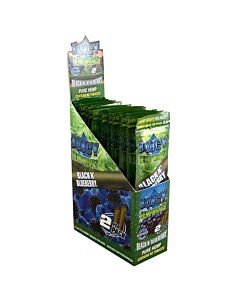 Juicy Hemp Wraps Blue - Black and Blueberry