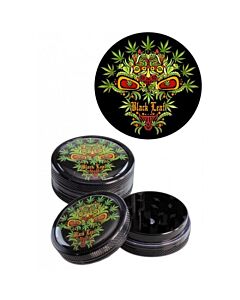 Black Leaf Skull Grinder Schwarz 2-Teilig, 50mm