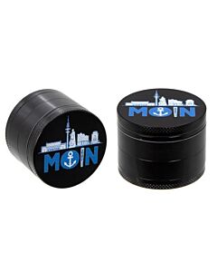 Grinder / Pollinator Aluminium - MOIN Schwarz 4-Teilig 50mm