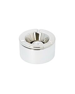 Windaschenbecher Keramik - Chrom Silber