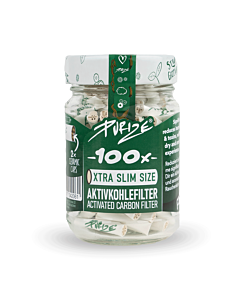 Purize - Xtra Slim Aktivkohlefilter, 100er Glas