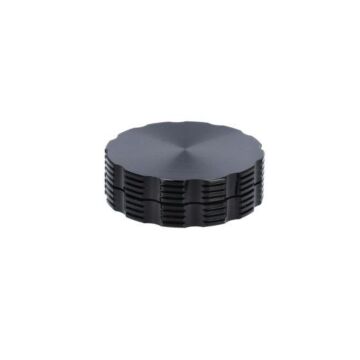Grinder Aluminium Flower Schwarz 2-Teilig