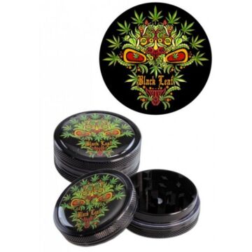 Black Leaf Skull Grinder Schwarz 2-Teilig, 50mm