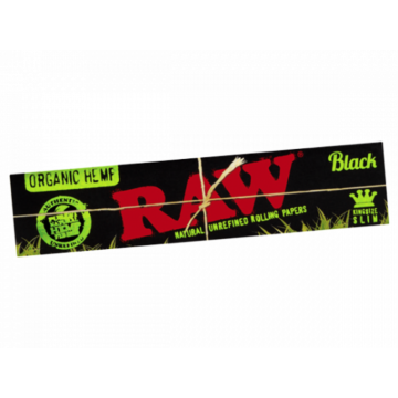 RAW Black Organic Hemp KS Slim 