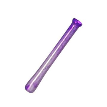 Schnupfrohr Metall Lila