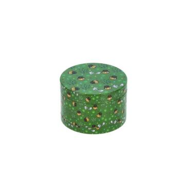 Metall Grinder Stoned Smiley 4-Teilig
