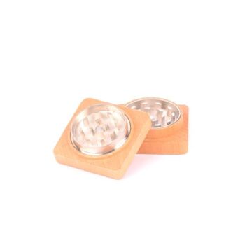 Grinder Woodsquare mit CNC Alugehäuse 2-Teilig, Eckig
